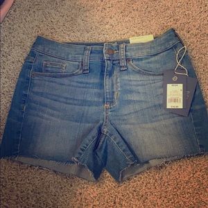 High-Rise Midi Shorts